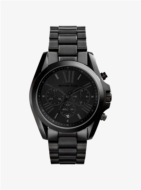 michael kors men's bradshaw black watch